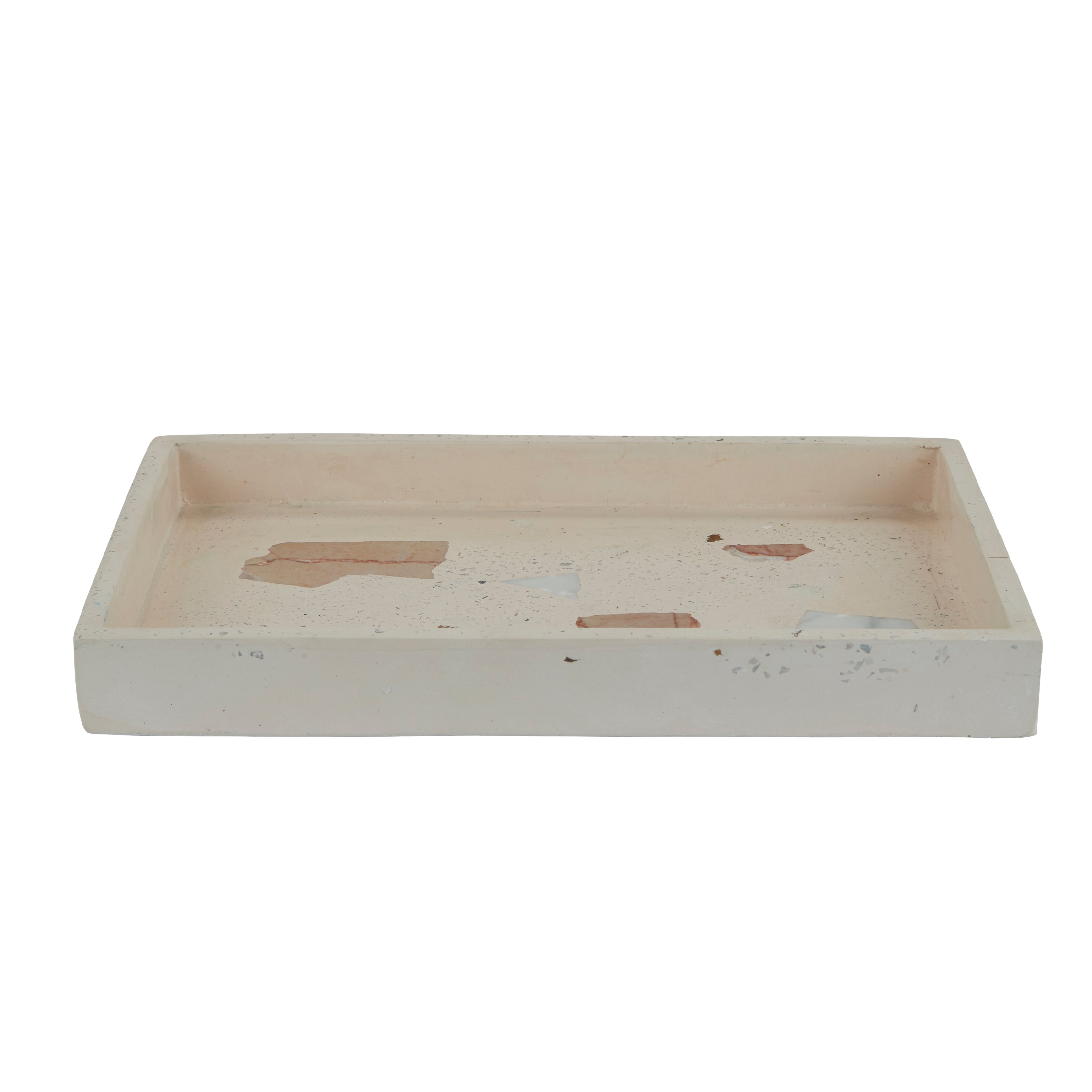 Terrazzo bakke, soft rose - 30 x 20 cm.